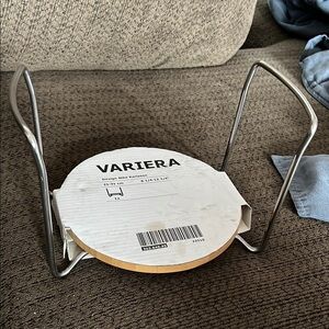 IKEA VARIERA Pot Lid Organizer - Silver